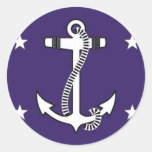 United States Secretary of the Navy Round Sticker