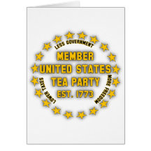 United States Tea Party Greeting Card