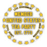 United States Tea Party Round Stickers