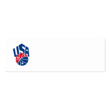 United States USA American Basketball Ball Business Cards