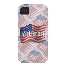 United States Veteran Waving Flag Vibe iPhone 4 Cover