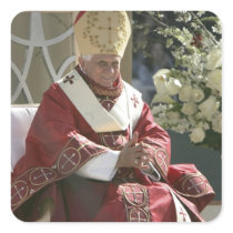 United States, Washington, D.C. Pope Benedict Square Stickers
