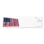 United States Waving Flag Bumper Sticker