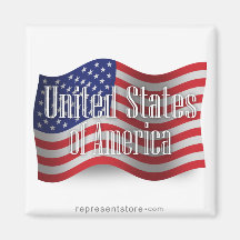 United States Waving Flag Magnet