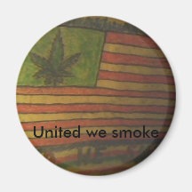 united we smoke, United we smoke Refrigerator Magnets