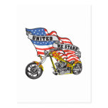 United We Stand Biker Post Card
