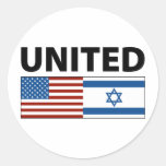 United with Israel Stickers