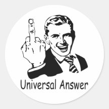 Universal answer sticker
