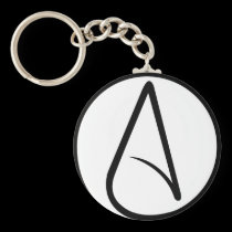Universal Atheist Symbol keychains