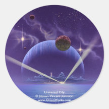 Universal City, Universal City Steven Vincent ... Round Stickers