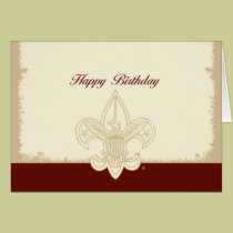 Universal Emblem Happy Birthday Card cards