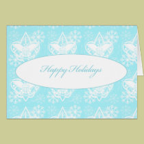 Universal Emblem Happy Holidays Greeting Card cards