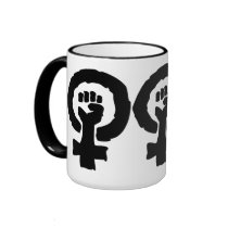 Universal Female symbol Solidarity hand Mug