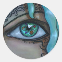 Universe Eye Round Stickers