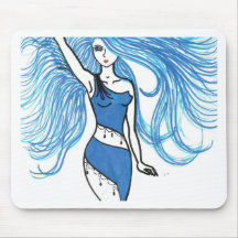 Universe Goddess Mouse Pad