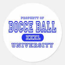 Université de boule de Bocce Autocollants