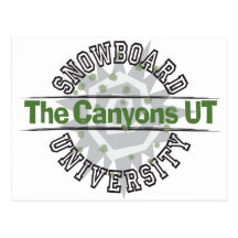 Université de surf des neiges - les canyons UT Cartes Postales