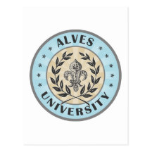 University Alves Light Blue Post Card
