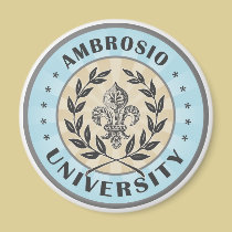 University Ambrosio Light Blue magnets