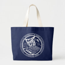 University Of Bingo Blue large tote bag