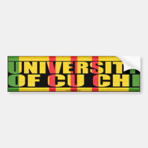 University of Cu Chi Sticker Bumper Stickers