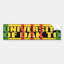 University of Dak To Sticker Bumper Stickers