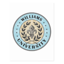 University Williams Light Blue Post Card