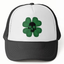 Unlucky 4 leaf clover St. Patrick's day Trucker Hat