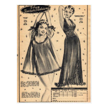 "Unmentionables Ad" Postcard