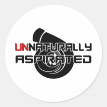 Unnaturally Aspirated Round Stickers