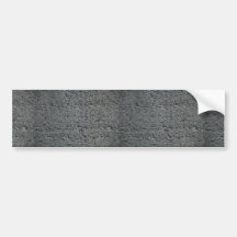 Unpolished granite bumper sticker