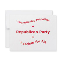Unquestioning Patriotism Invite