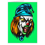 Unscrupulous Evil Clown Greeting Card