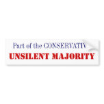 Unsilent Majority Bumper Sticker