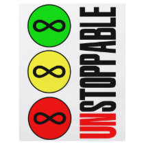Unstoppable Infinity Stop Sign Flyer Design