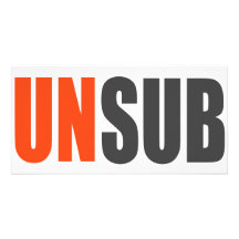 Unsub Unknown Subject Customized Photo Card