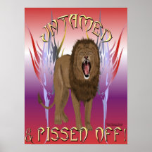 Untamed Lion Framed Print