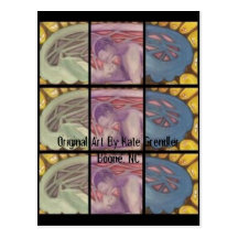 Untitled, Original Art By Kate GrendlerBoone, NC Postcard