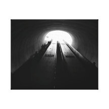 untitled (subway, light) gallery wrapped canvas