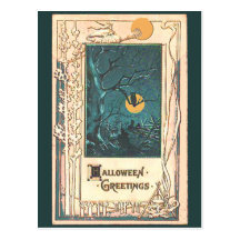 Unusual Halloween Greeting Card Postcard