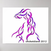 Unusual Ribbon Dragon - CricketDiane 2012 Poster