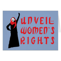 Unveil Muslim Women's Rights Greeting Card