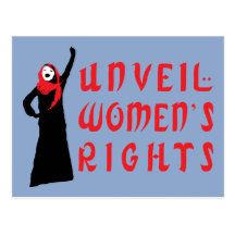 Unveil Muslim Women's Rights Post Cards