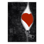 unzipped heart cards