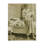 Up at 3 am - Vintage Stereoview Postcard