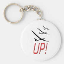UP !  Glider Sailplane Key Chains