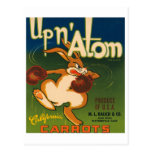 Up N Atom Vintage Crate Label Postcards