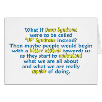 "UP" Syndrome Cards