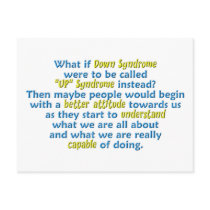 "UP" Syndrome Post Card