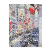 Up the Avenue from 34th Street, May 1917 by Hassam Post Card